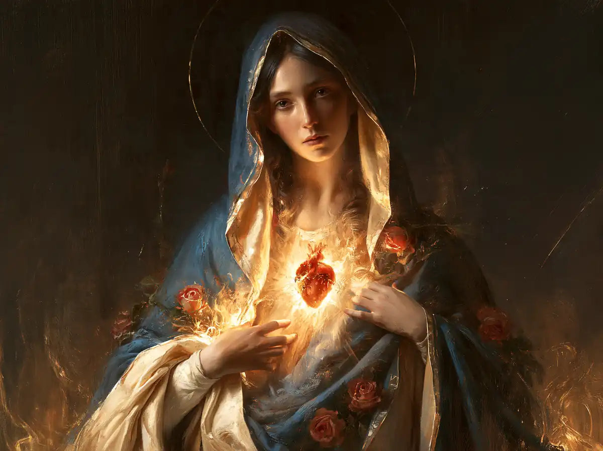 Immaculate Heart of Mary - Mary as Divine Light - Christian artwork collection