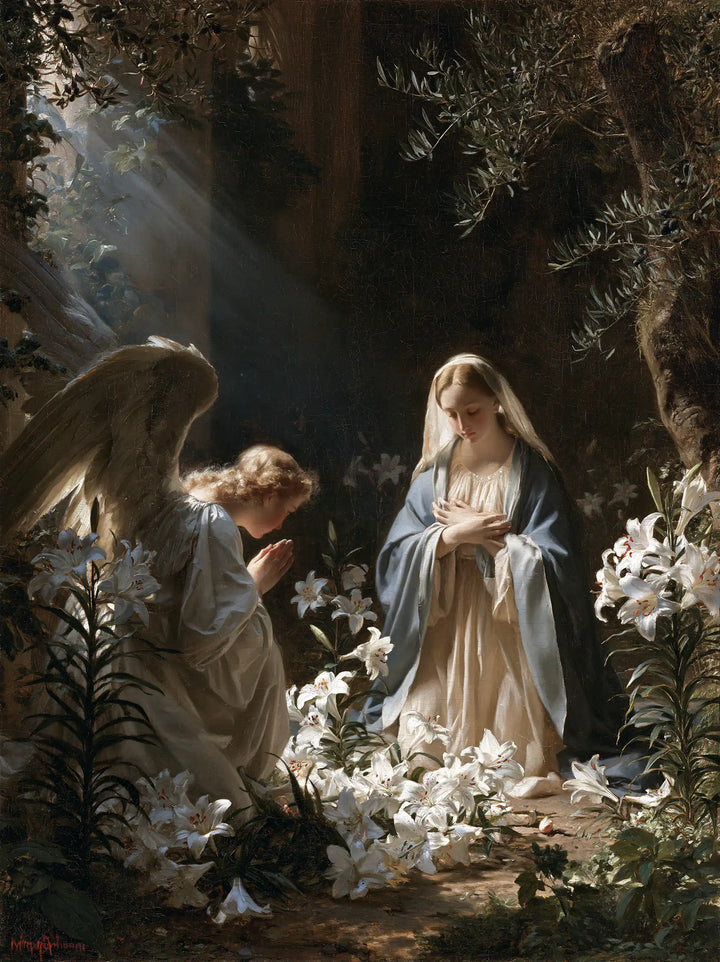 The Annunciation - The Annunciation in the Garden · Portrait n° 11