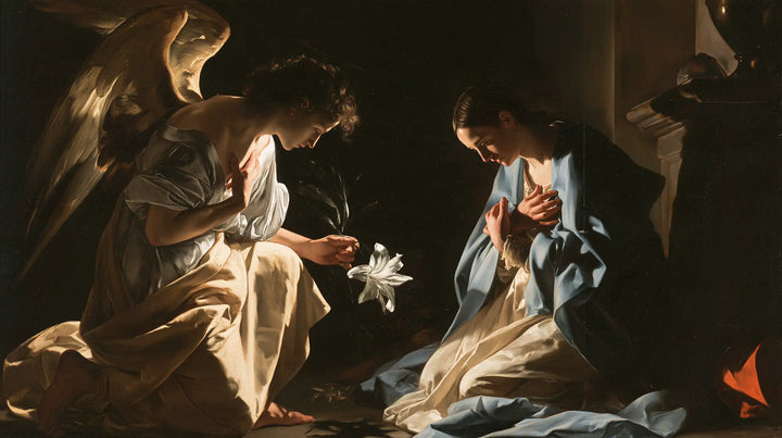 The Annunciation - Caravaggio Tenebrism · Landscape n° 7