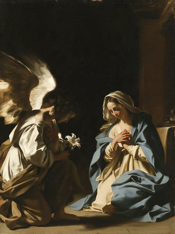 The Annunciation - Caravaggio Tenebrism · Portrait n° 7