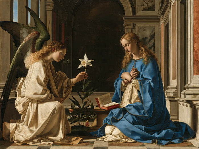 The Annunciation — The Lily and the Book in the Loggia