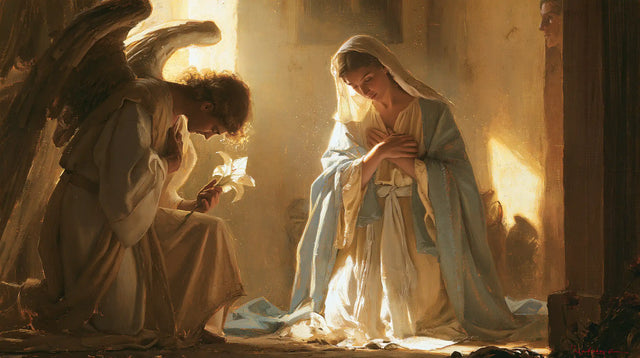 The Annunciation - Mary Kneeling before Gabriel · Landscape n° 6