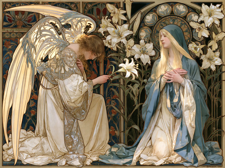 The Annunciation - Sacred Art Nouveau · Landscape n° 3