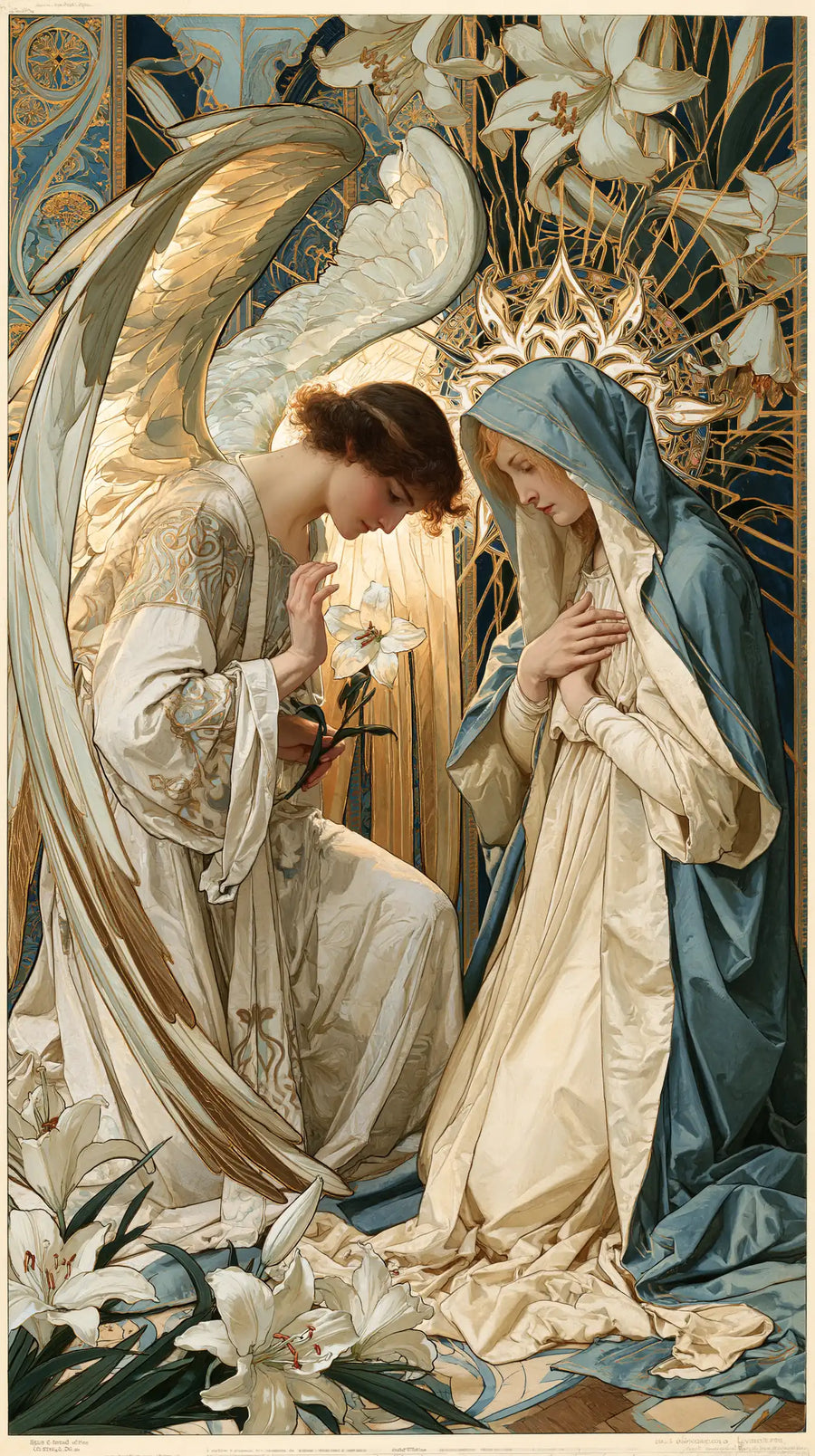 The Annunciation - Sacred Art Nouveau · Portrait n° 6
