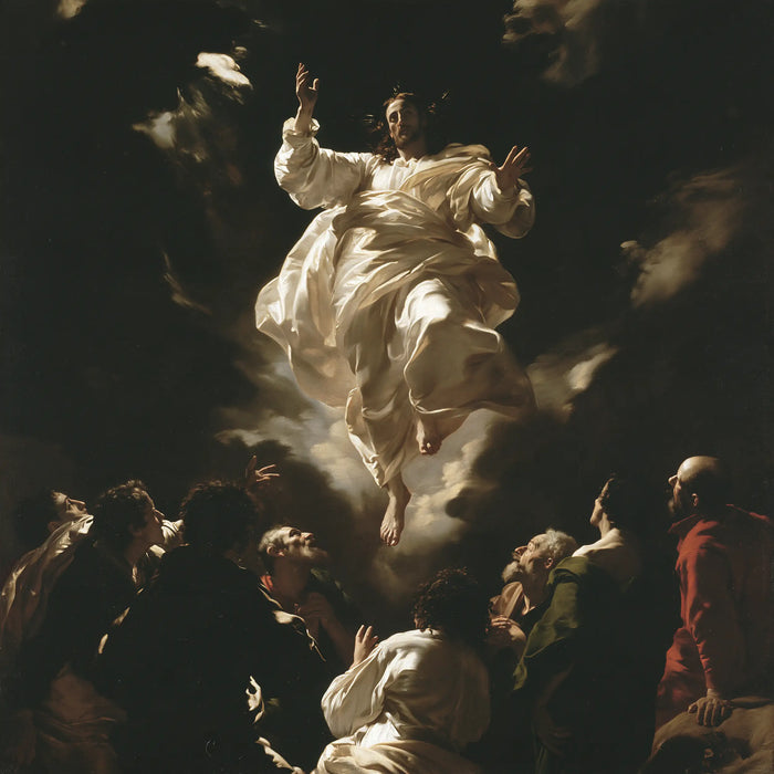 The Ascension of Jesus Christ - Caravaggio Tenebrism · Square n° 1