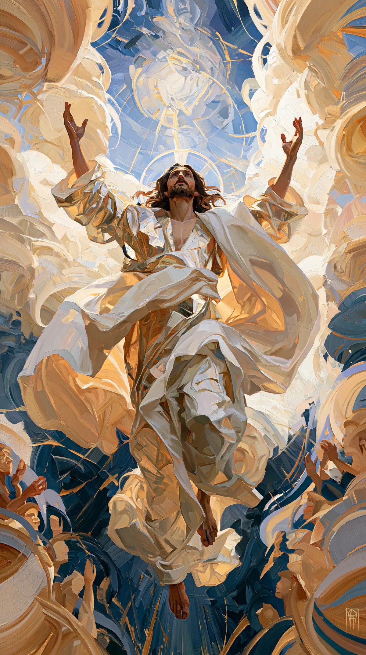 The Ascension of Jesus Christ - Expressionist · Portrait n° 3