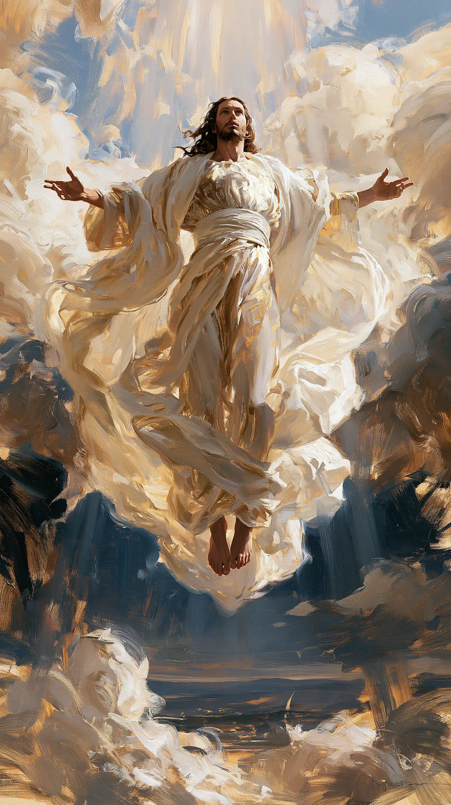 The Ascension of Jesus Christ - Expressionist · Portrait n° 6