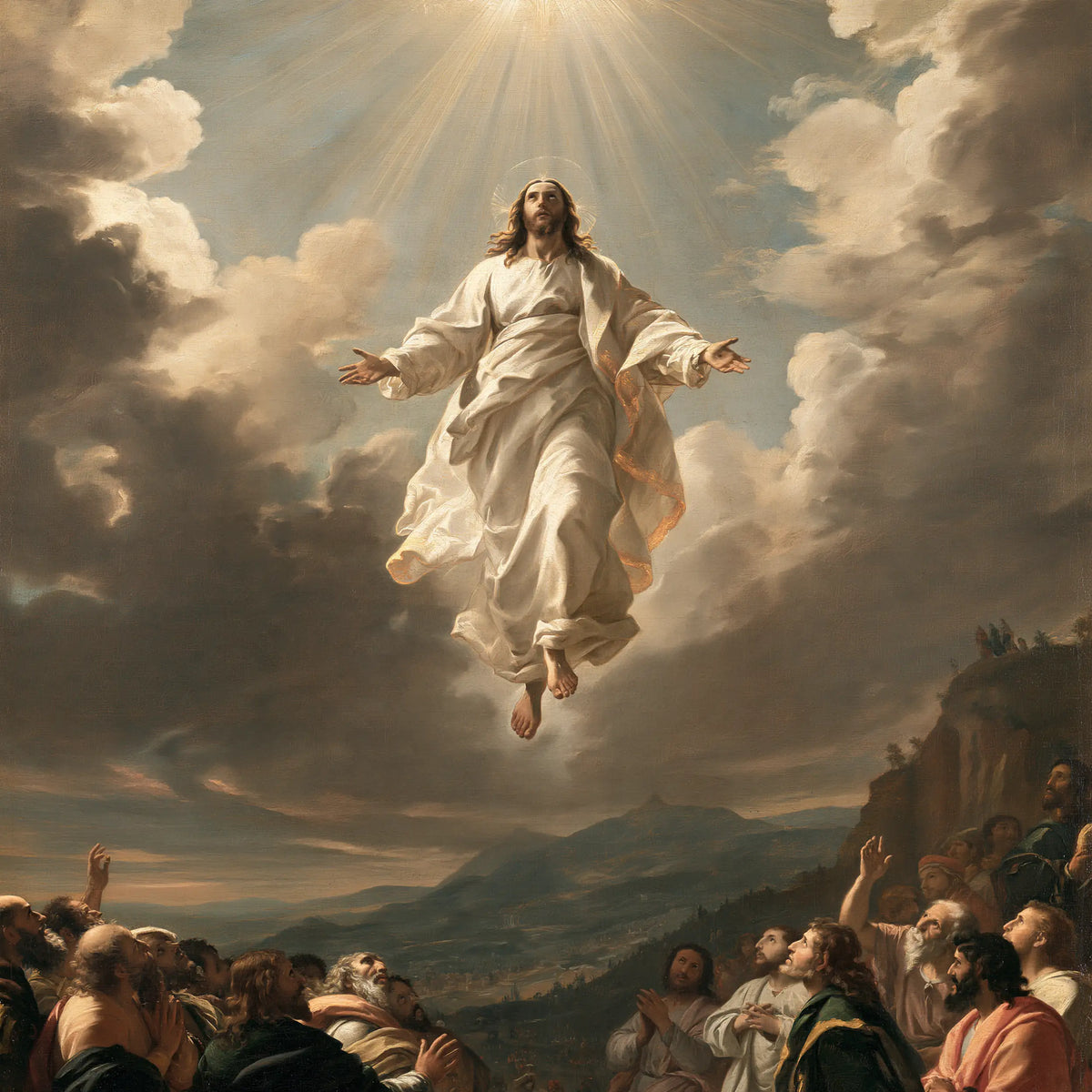 The Ascension of Jesus Christ - Florentine Renaissance · Square n° 1