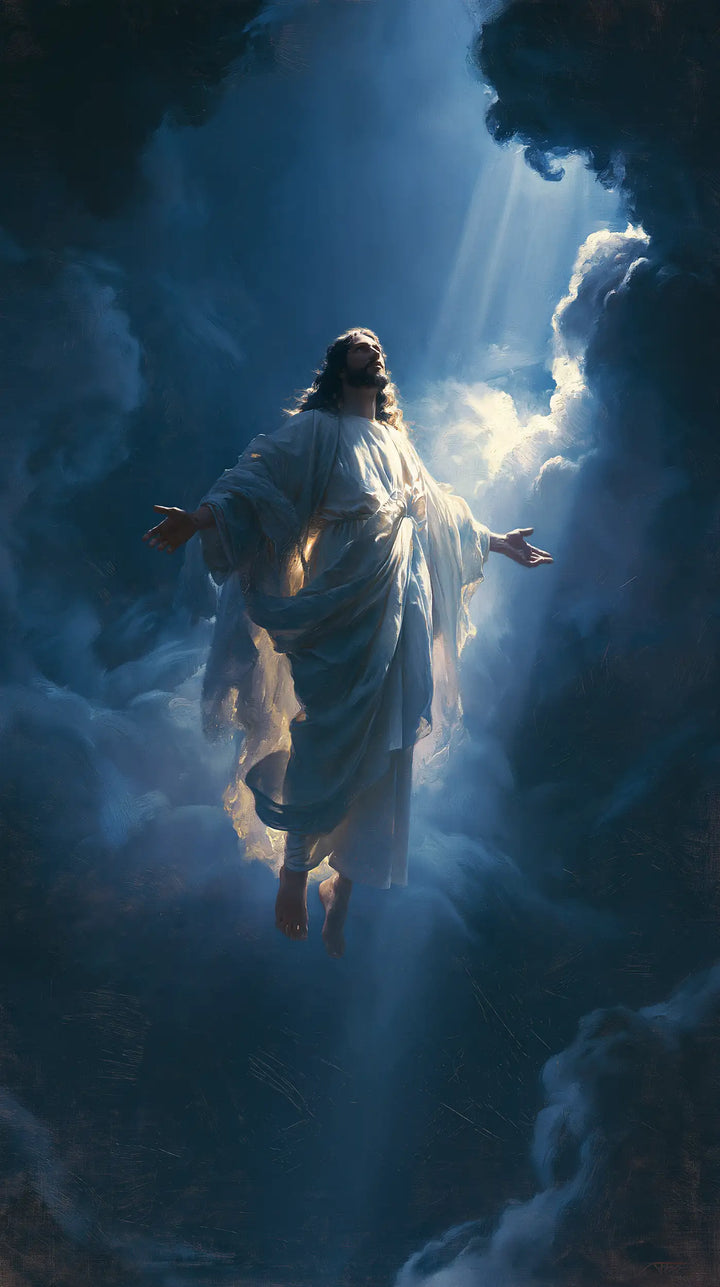 The Ascension of Jesus Christ - Midnight Blue Chiaroscuro · Portrait n° 7