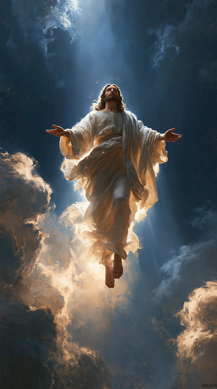 The Ascension of Jesus Christ - Midnight Blue Chiaroscuro · Portrait n° 8