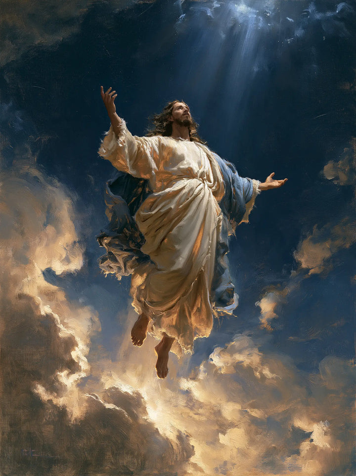 The Ascension of Jesus Christ - Midnight Blue Chiaroscuro · Portrait n° 10
