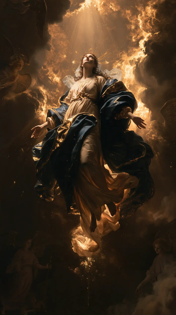 The Assumption of Mary - Black and Gold · Portrait n° 3