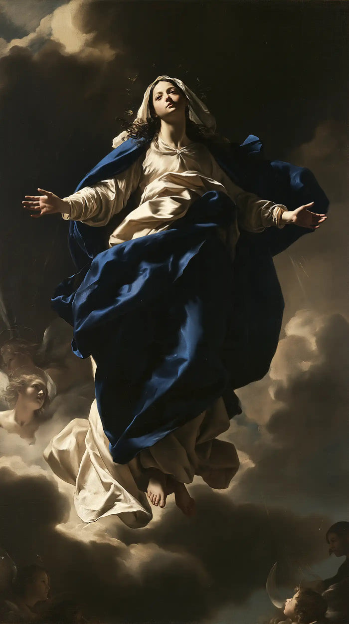 The Assumption of Mary - Caravaggio Tenebrism · Portrait n° 8