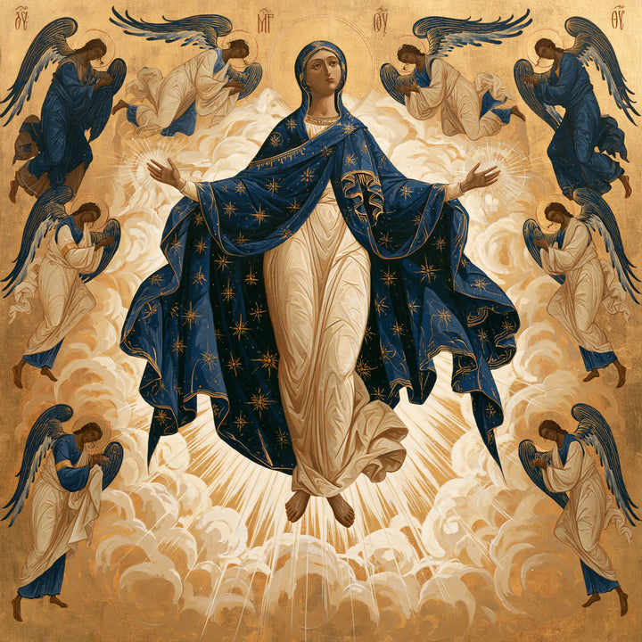 The Assumption of Mary - Contemporary Byzantine · Square n° 7