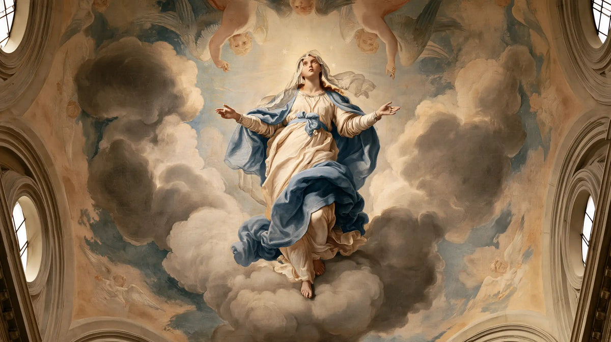 The Assumption of Mary — The Painted Sky Between the Windows