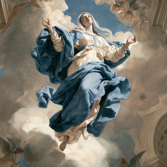 The Assumption of Mary — The Great Blue Fold in the Light