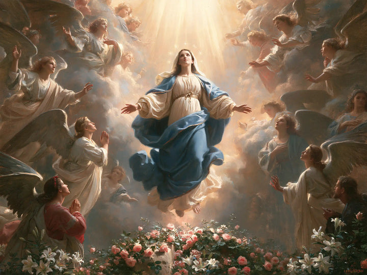 The Assumption of Mary — Welcome Above the Pink Petals