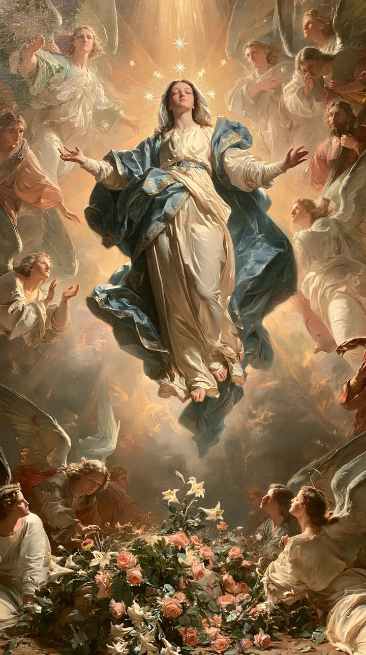 The Assumption of Mary - Assumption with a Flower-Filled Tomb · Portrait n° 6