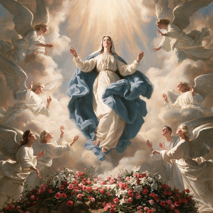 The Assumption of Mary - Assumption with a Flower-Filled Tomb · Square n° 8