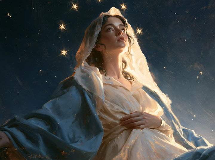 The Assumption of Mary - Midnight Blue Chiaroscuro · Landscape n° 4