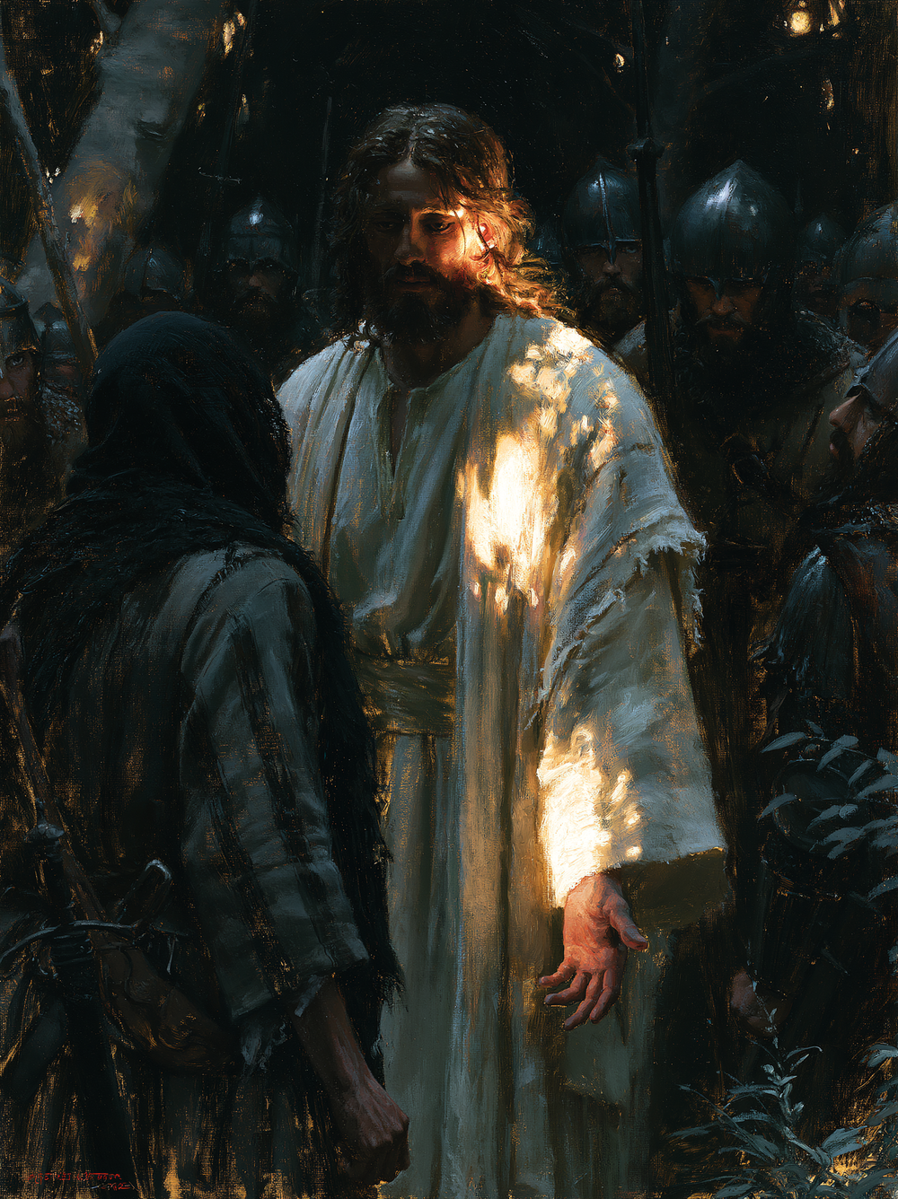 Il tradimento di Giuda - Luce Divina · Ritratto n° 3 - Arte cristiana