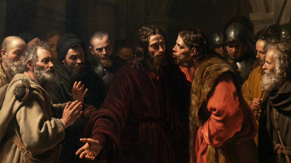Il Tradimento di Giuda - Rosso del sacrificio · Paesaggio n° 5 - Arte cristiana
