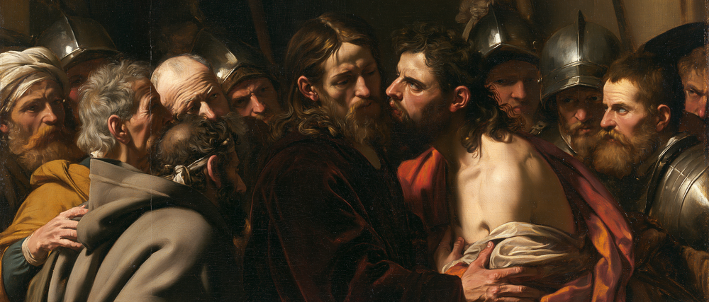 Il Tradimento di Giuda - Rosso del sacrificio · Paesaggio n° 6 - Arte cristiana