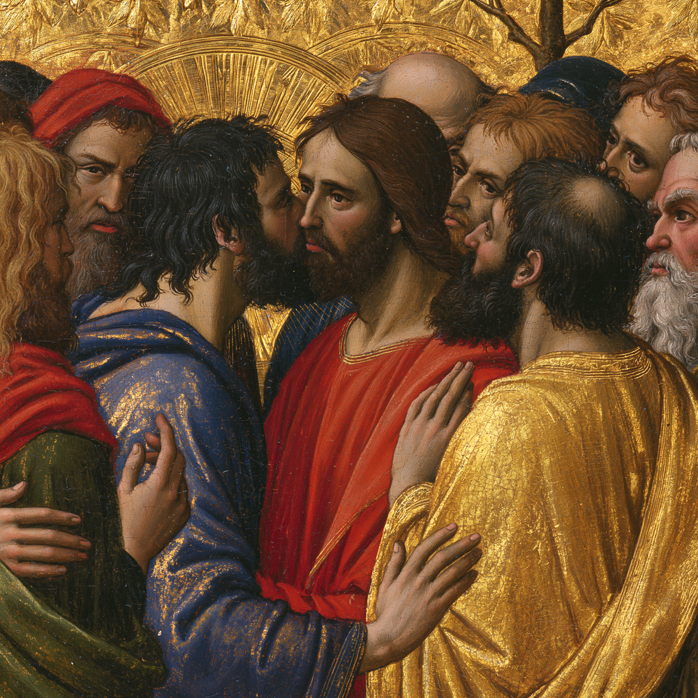 Il tradimento di Giuda - Aureo sacro · Quadrato n° 1 - Arte cristiana