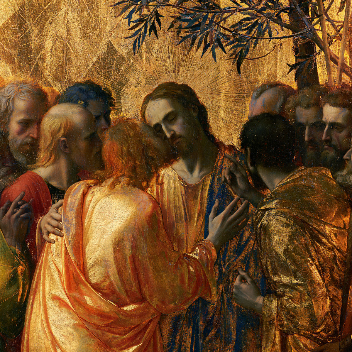 Il tradimento di Giuda - Aureo sacro · Quadrato n° 2 - Arte cristiana