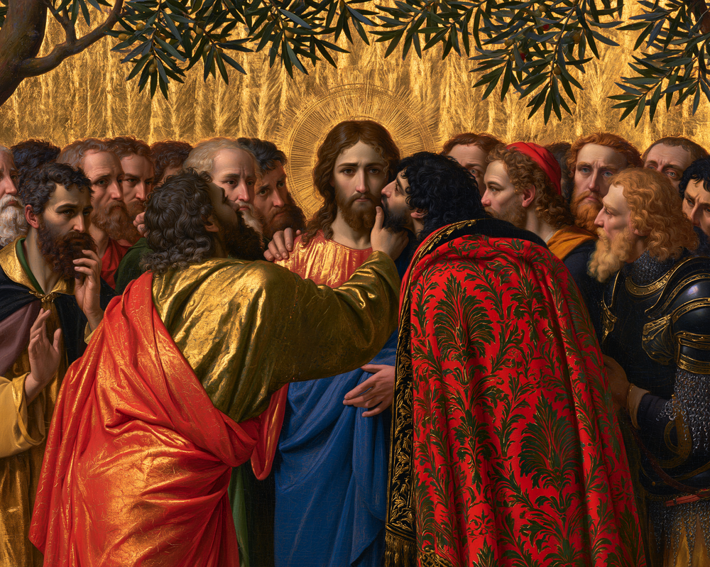 Il tradimento di Giuda - Sacro d'Oro · Paesaggio n° 3 - Arte cristiana