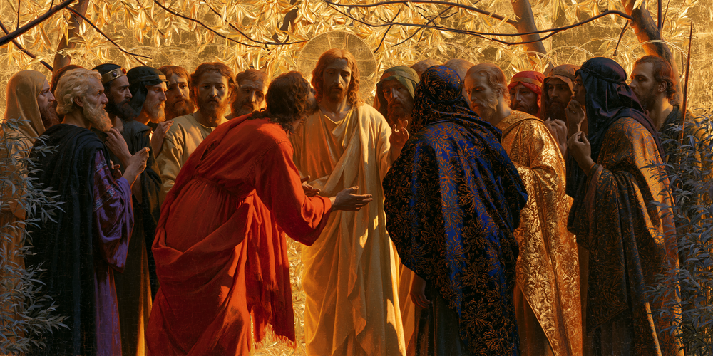 Il tradimento di Giuda - Sacro d'Oro · Paesaggio n° 8 - Arte cristiana