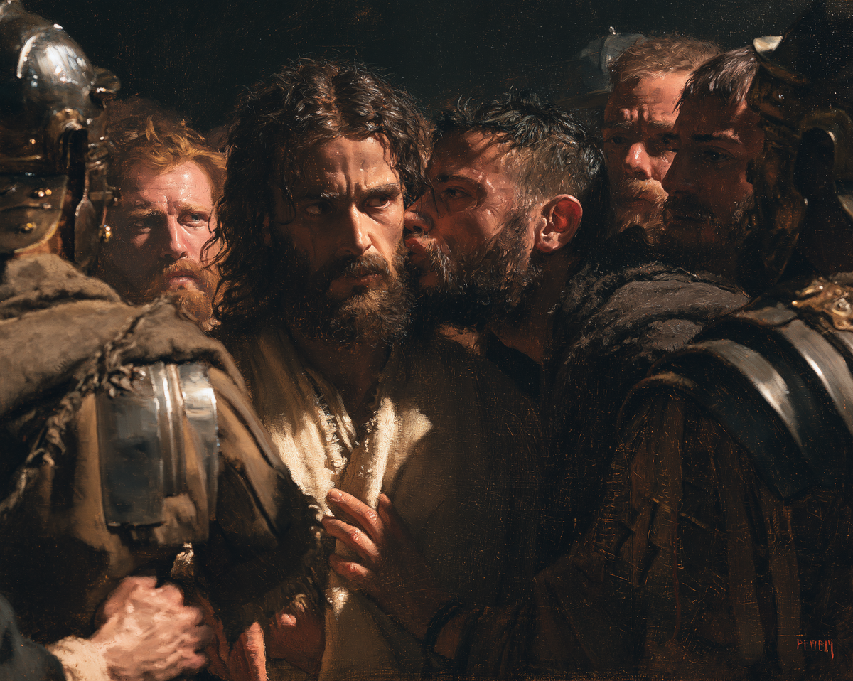Il tradimento di Giuda - Sacro Silenzio · Paesaggio n° 2 - Arte cristiana