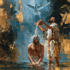 The Baptism of Jesus – Expressionist · Kneeling in the Jordan · Square no. 6