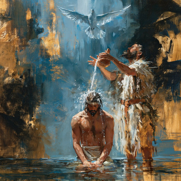 The Baptism of Jesus – Expressionist · Kneeling in the Jordan · Square no. 6