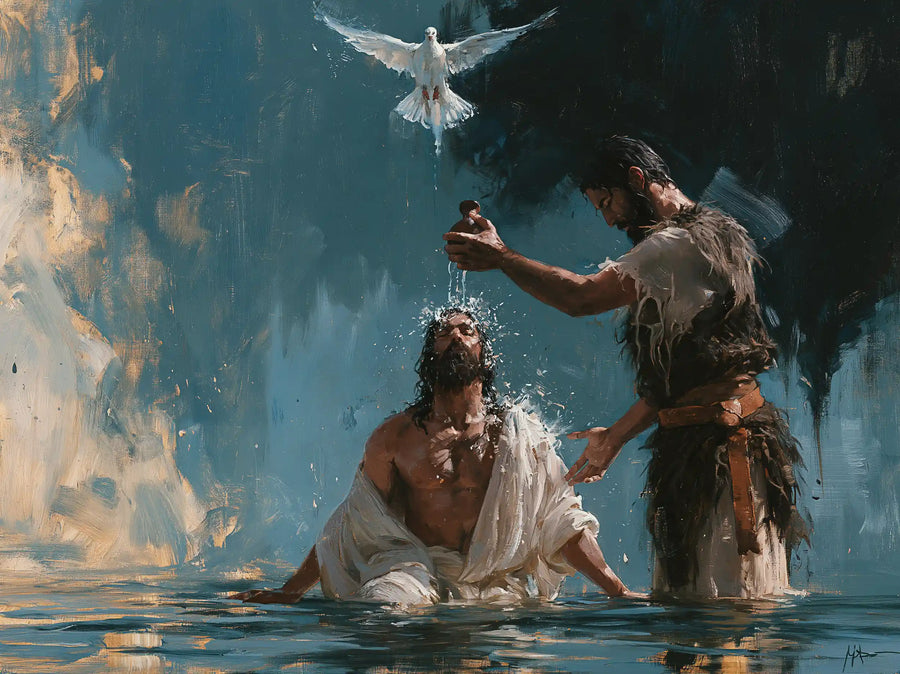 The Baptism of Jesus – Expressionist · Kneeling in the Jordan · Landscape no. 5