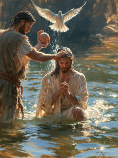 The Baptism of Jesus – Impressionist · Kneeling in the Jordan · Portrait no. 5