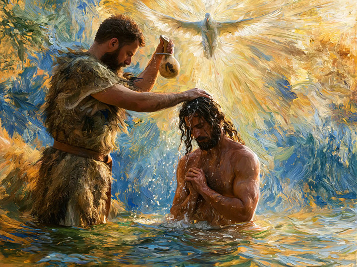 The Baptism of Jesus – Post-Impressionist · Kneeling in the Jordan · Landscape no. 5