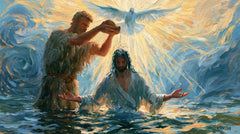 The Baptism of Jesus – Post-Impressionist · Kneeling in the Jordan · Landscape no. 7