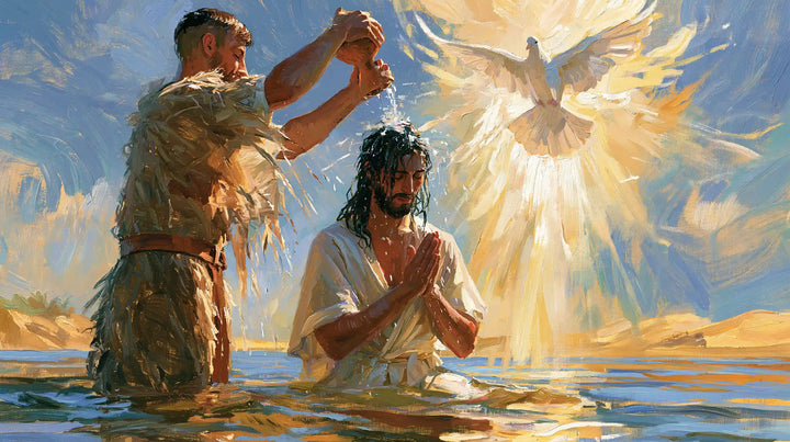 The Baptism of Jesus – Post-Impressionist · Kneeling in the Jordan · Landscape no. 9