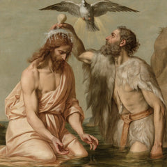 The Baptism of Jesus – Florentine Renaissance · Kneeling in the Jordan · Square no. 1