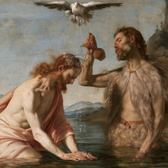 The Baptism of Jesus – Florentine Renaissance · Kneeling in the Jordan · Square no. 3