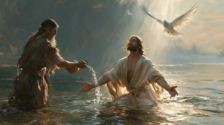The Baptism of Jesus – Symbolist · Kneeling in the Jordan · Landscape no. 9
