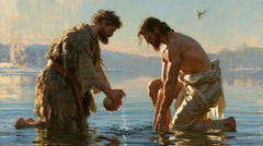 The Baptism of Jesus – Symbolist · Kneeling in the Jordan · Landscape no. 14