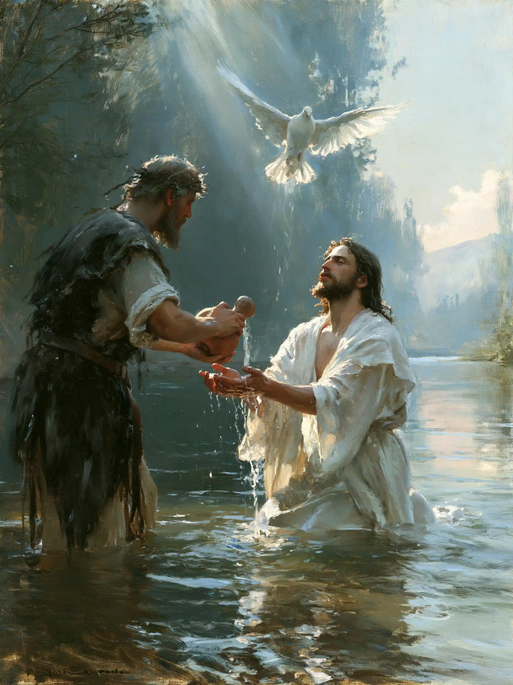 The Baptism of Jesus – Symbolist · Kneeling in the Jordan · Portrait no. 11