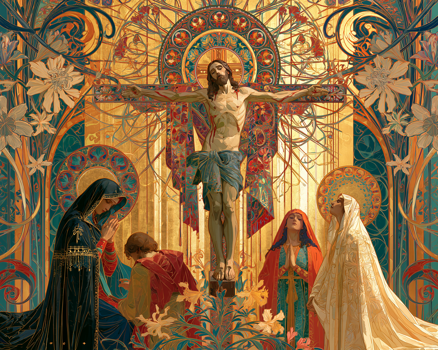 The Crucifixion - Sacred Art Nouveau · Landscape n° 5