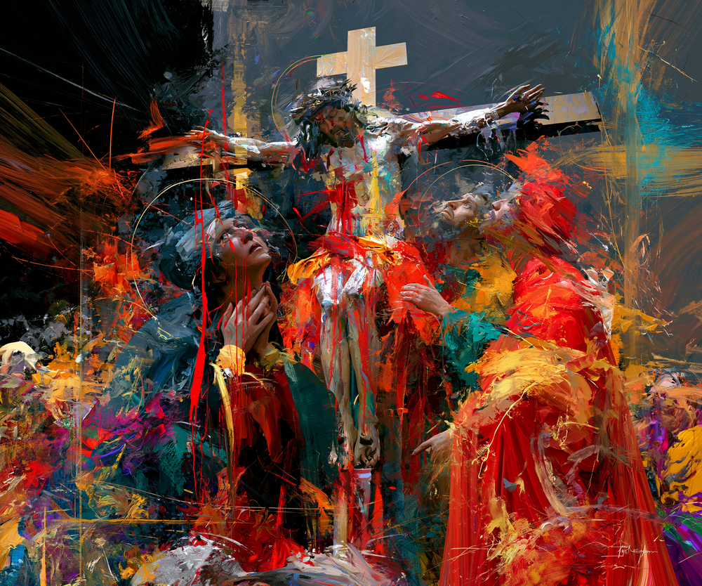 La Crocifissione - Espressionista · Paesaggio n° 7 - Arte cristiana