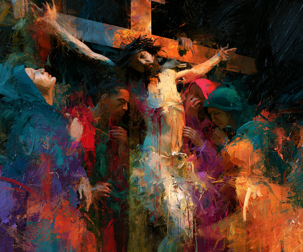 La Crocifissione - Espressionista · Paesaggio n° 8 - Arte cristiana