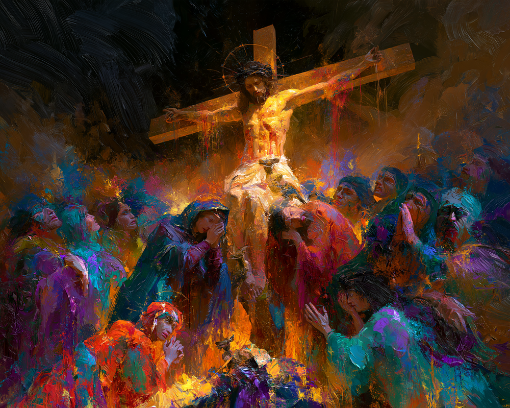 La Crocifissione - Espressionista · Paesaggio n° 9 - Arte cristiana