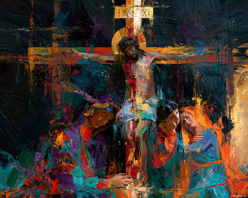 La Crocifissione - Espressionista · Paesaggio n° 11 - Arte cristiana