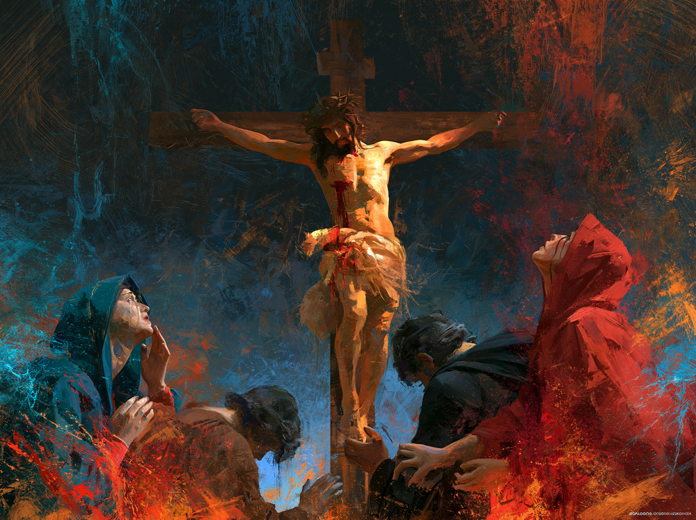La Crocifissione - Espressionista · Paesaggio n° 15 - Arte cristiana